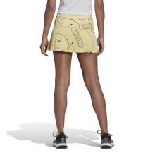 adidas Tennisrock Club Graphic Aeroready (integrierte Tight mit Balltaschen) gelb Damen